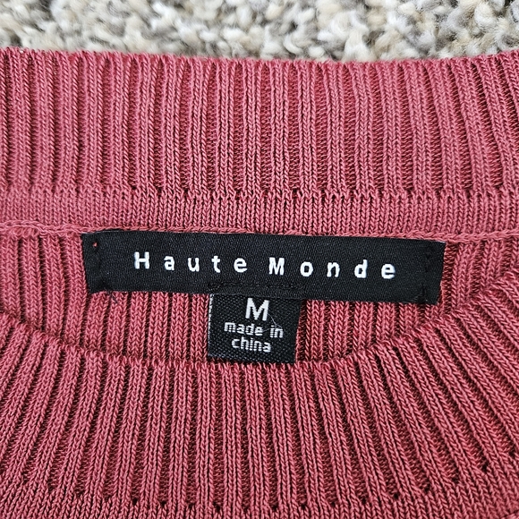 NWT Haute Monde Form Fitting Ribbed Cocktail Dress. Rose Barbiecore Sz S/M/L - Picture 14 of 15